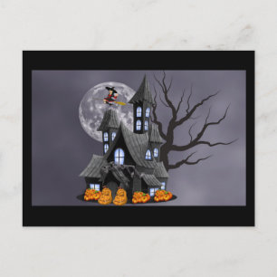 postal de halloween espeluznante
