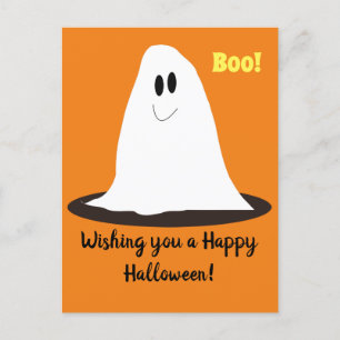 Postal de Halloween fantasma