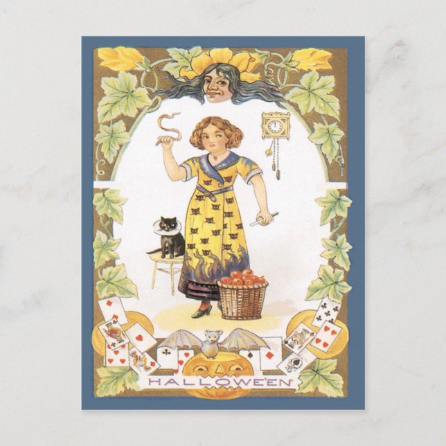 Postal de halloween Fun Vintage (Anverso)