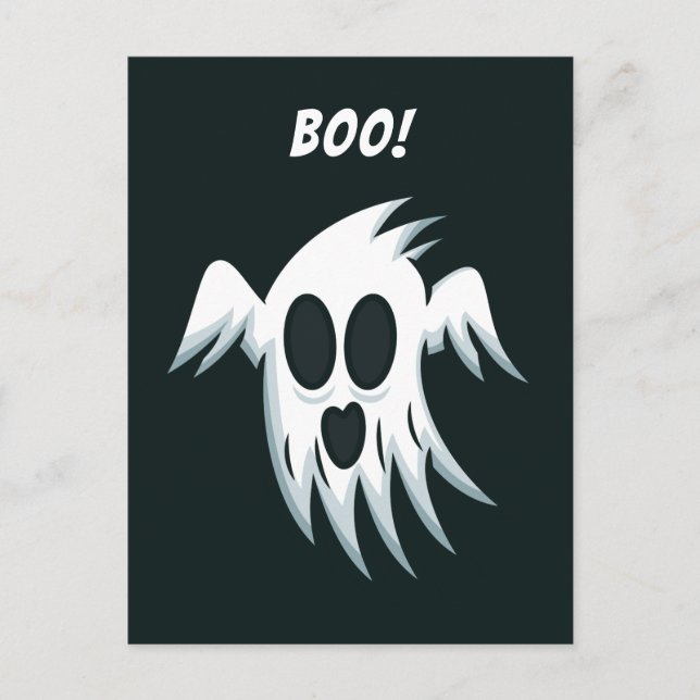 postal de Halloween Ghost personalizado (Anverso)