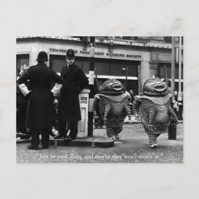 Postal de Halloween para ser expatriados de Guay (Anverso)