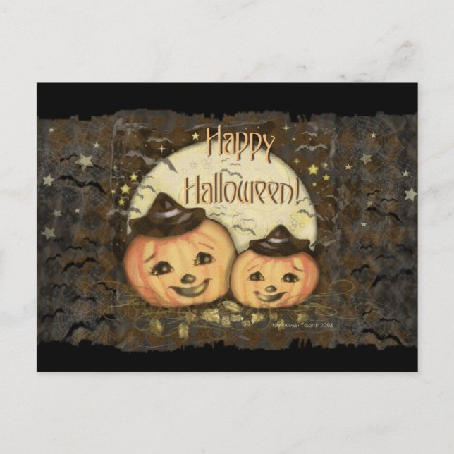 Postal de Halloween Vintage (Anverso)