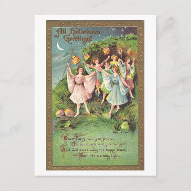 Postal de halloween vintage (Anverso)