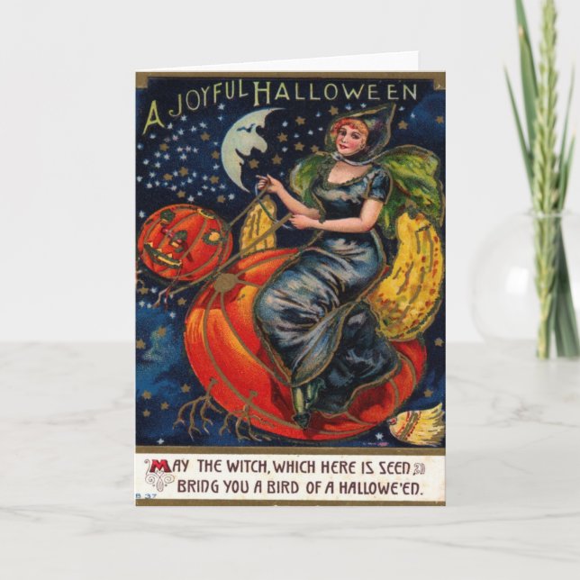 Postal de Halloween Vintage (Anverso)