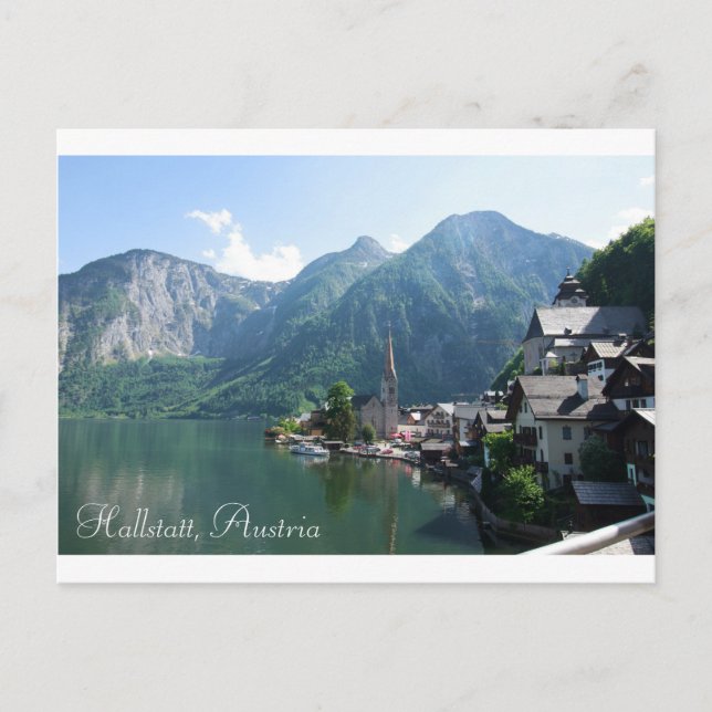 Postal de Hallstatt, Austria (Anverso)