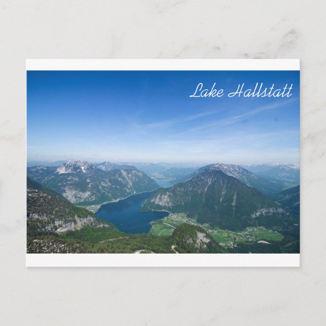 Postal de Hallstatt del lago (Anverso)