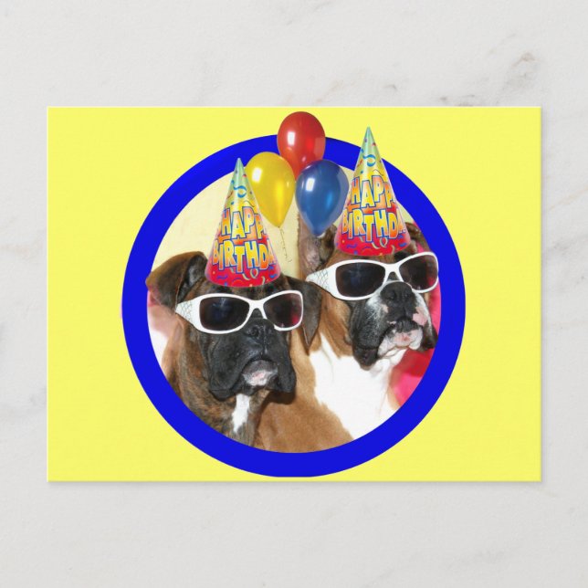 Postal de Happy Birday Boxers (Anverso)