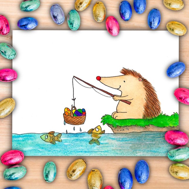 Postal de Happy Easter Hedgehog de Nicole Janes (Subido por el creador)