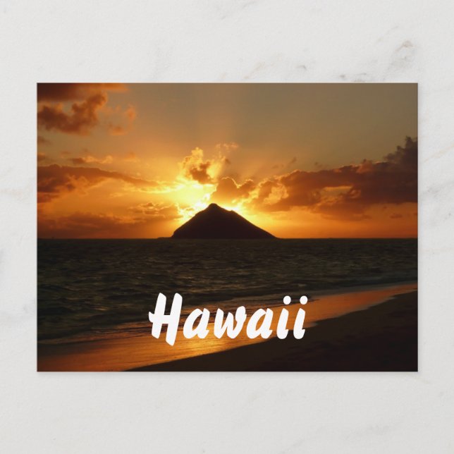 postal de Hawaii sunrise (Anverso)