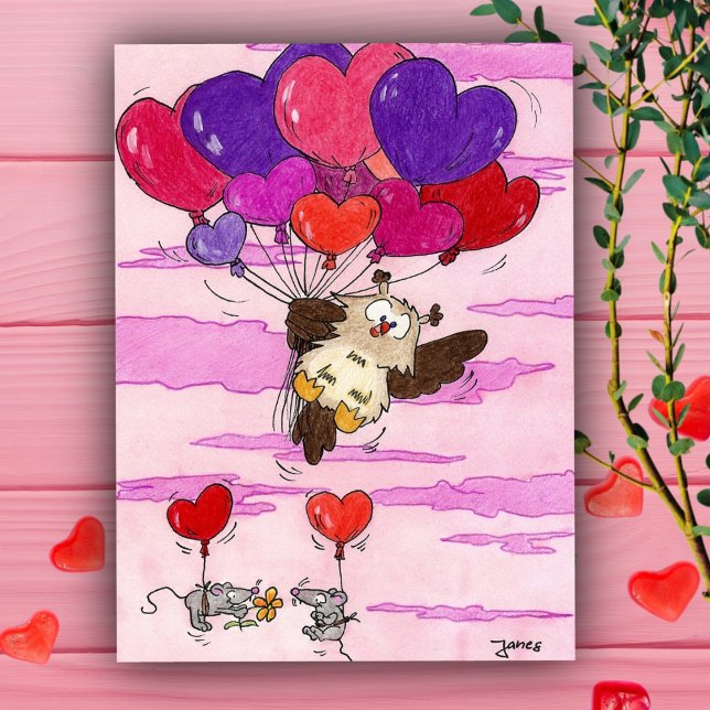 postal de HEART BALLOONS por Nicole Janes (Subido por el creador)
