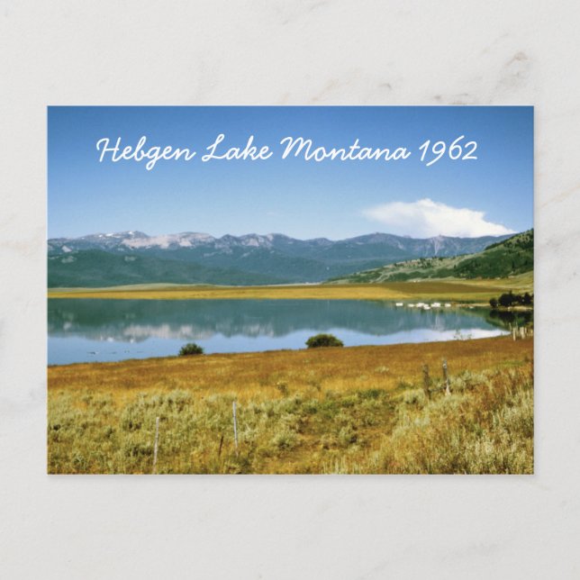 Postal de Hebgen Lake Montana (Anverso)
