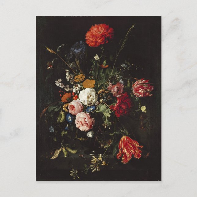 Postal de Heem Flower Vase Painting (Anverso)