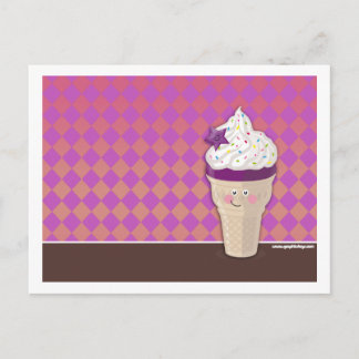 postal de helado de arándano