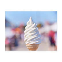Postal de helados de servicio suave
