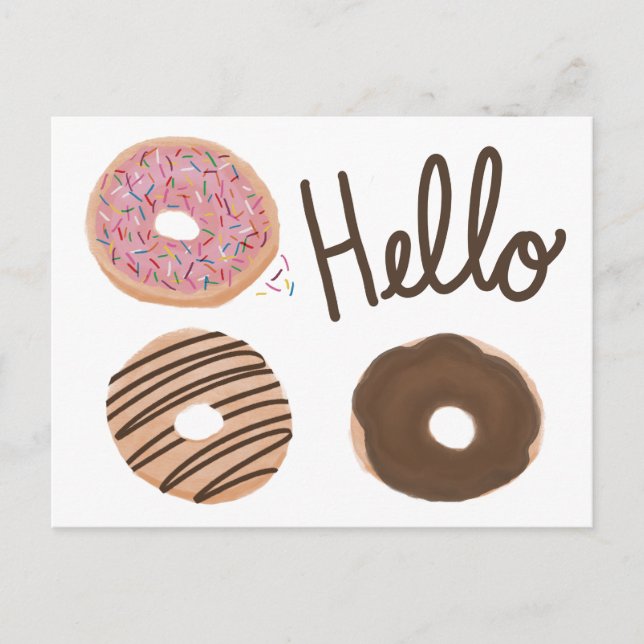 Postal de Hello Donuts (Anverso)