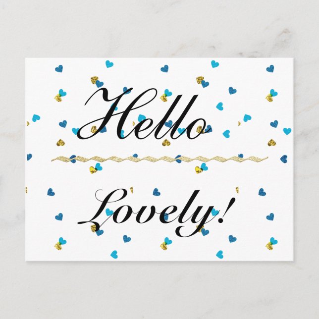 Postal de Hello Lovely (Anverso)