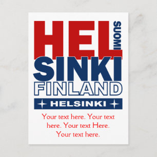 Postal de Helsinki - personalizable