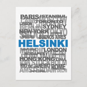 postal de HELSINKI y otras ciudades