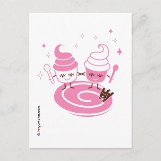 Postal de hermanas yogurs congeladas