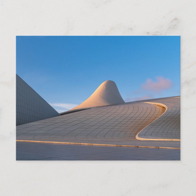 postal de Heydar Aliyev Center Bakú (Anverso)