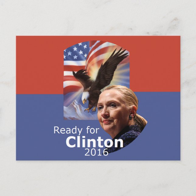 Postal de Hillary 2016 (Anverso)