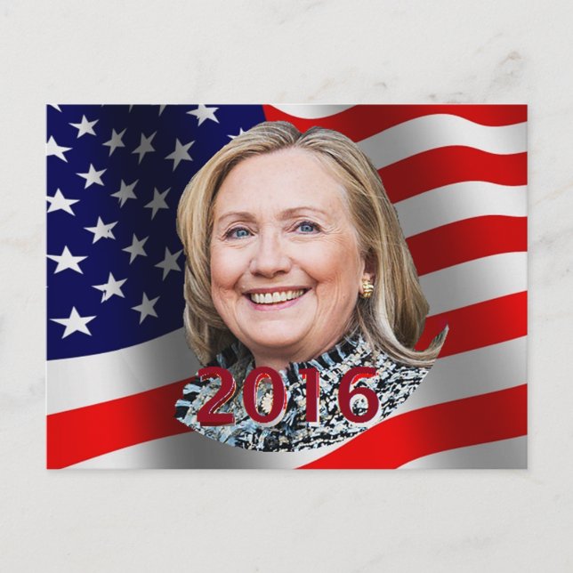 Postal de Hillary 2016 (Anverso)