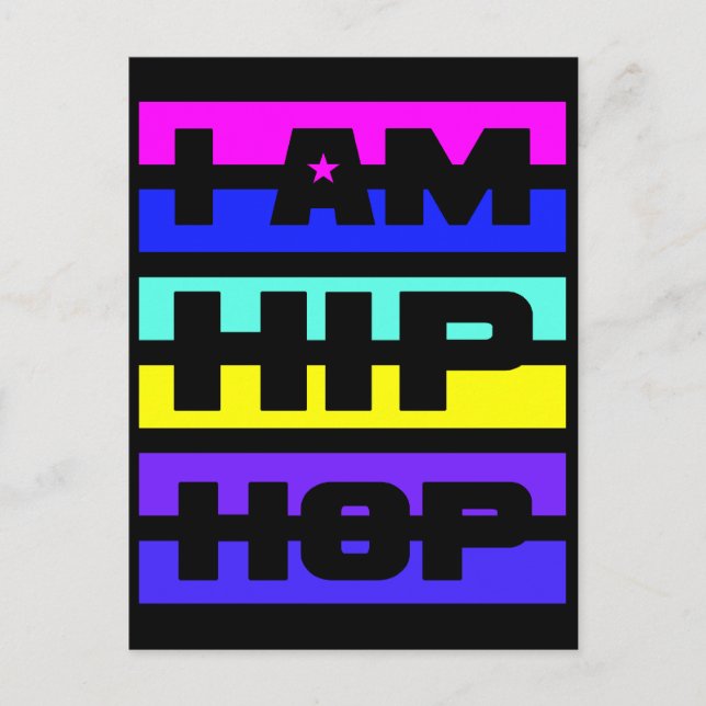 Postal de Hip Hop - personalizar (Anverso)