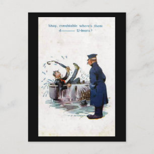 Postal de historietas antiguas - U-Boats