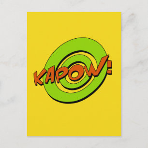 Postal de historietas de Kapow