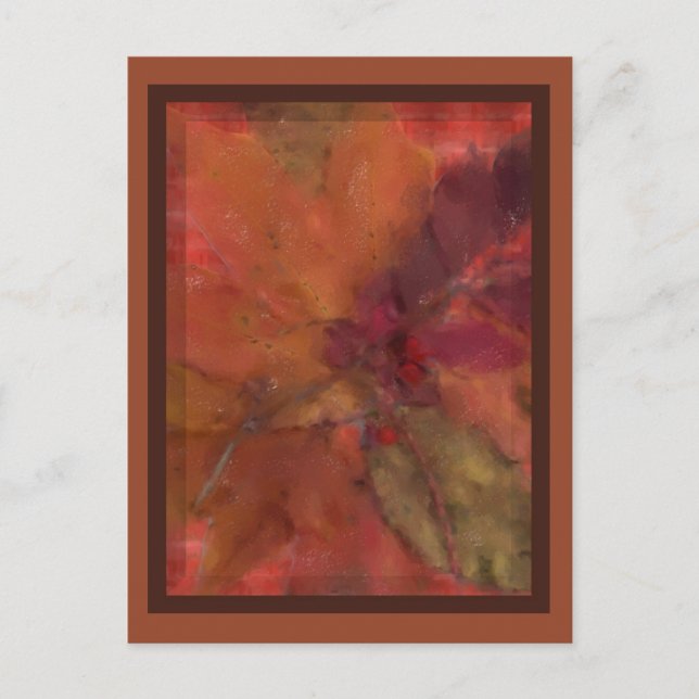 Postal de hojas de otoño (Anverso)