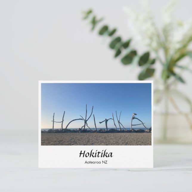 Postal de Hokitika, Nueva Zelanda (Anverso de pie)