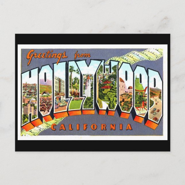 Postal de Hollywood Vintage (Anverso)