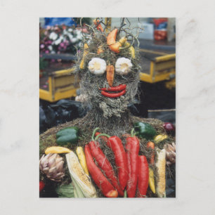 Postal de hombre vegetal
