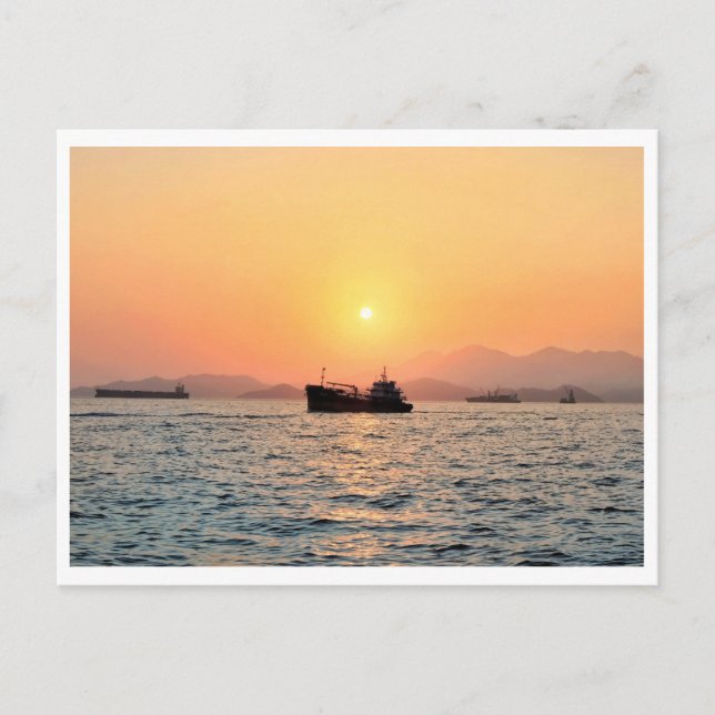 postal de Hong Kong Sunset (Anverso)