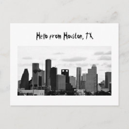 postal de Houston Skyline