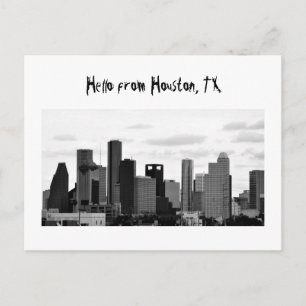 postal de Houston Skyline
