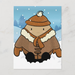 Postal de huevo de nieve