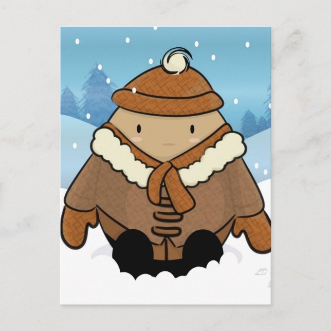 Postal de huevo de nieve (Anverso)