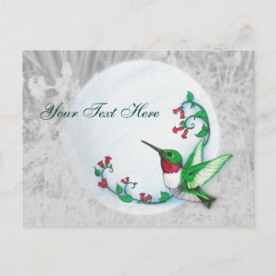Postal de Hummingbird Rubythroed