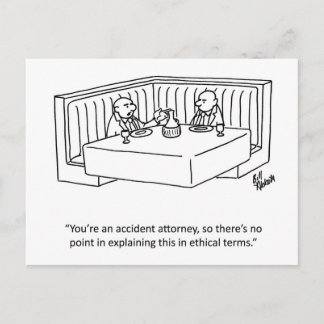 Postal de humor de negocios "Percenters"