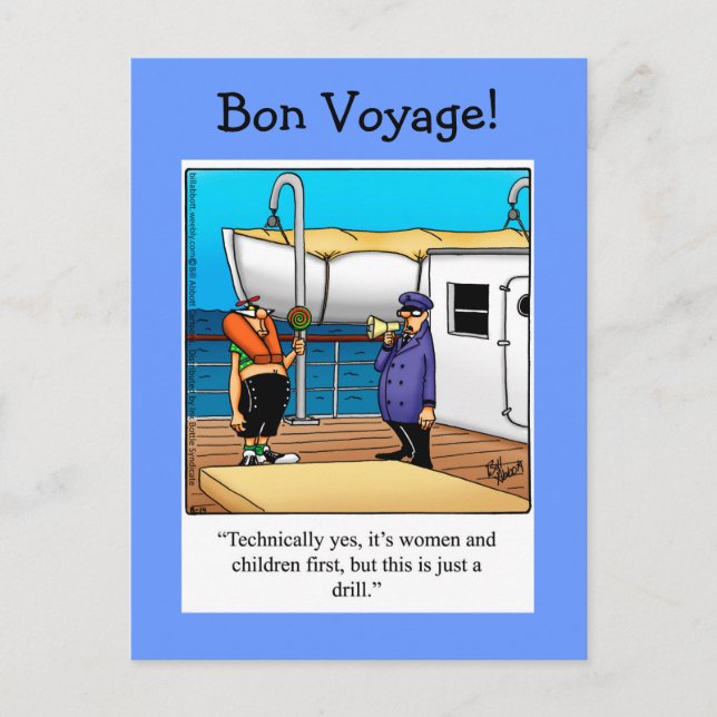 Postal de Humor de Voyage de Bon (Anverso)
