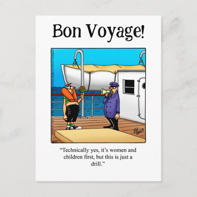 Postal de Humor de Voyage de Bon (Anverso)