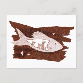 Postal de hurones de espacio