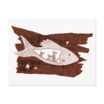 Postal de hurones de espacio