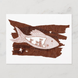 Postal de hurones de espacio