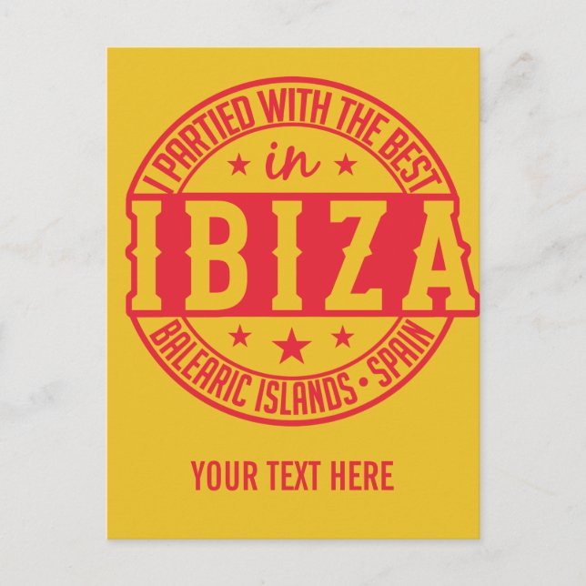 postal de IBIZA España personalizado (Anverso)