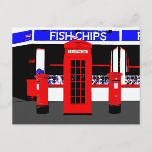 Postal de iconos ingleses