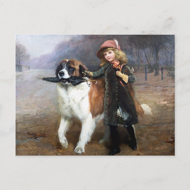 Postal De ida a la escuela (Anverso)