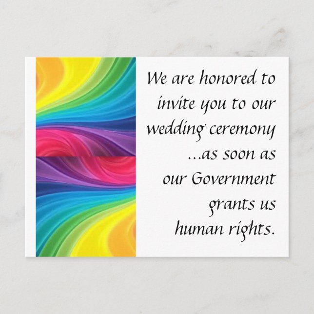 Postal de igualdad matrimonial (Anverso)