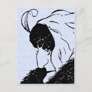 Postal de ilusión, joven y anciana